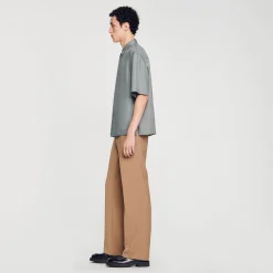 Homem Sandro Paris Camisa De Botao