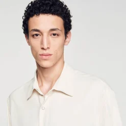 Homem Sandro Paris Camisa De Botao