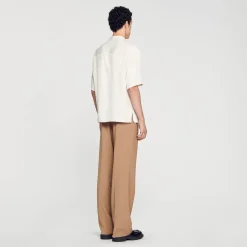 Homem Sandro Paris Camisa De Botao