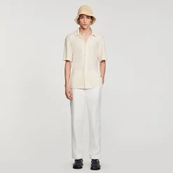 Homem Sandro Paris Camisa De Gola Italiana