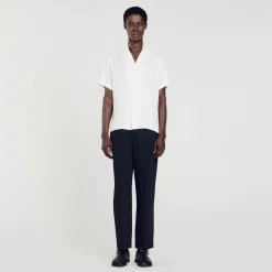 Homem Sandro Paris Camisa De Gola Italiana