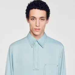 Homem Sandro Paris Camisa Fluida