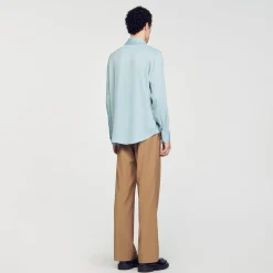 Homem Sandro Paris Camisa Fluida