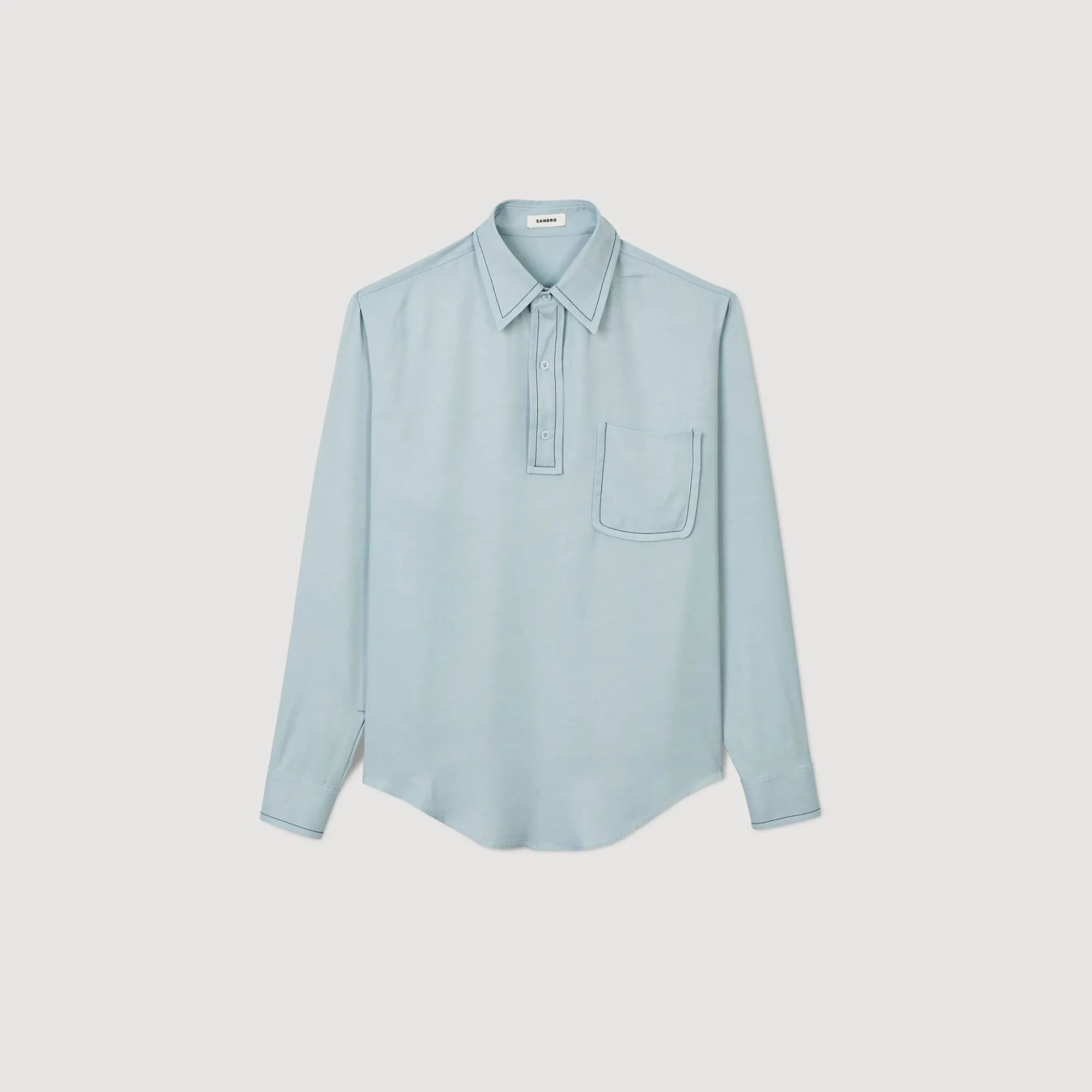 Homem Sandro Paris Camisa Fluida