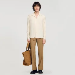 Homem Sandro Paris Camisa Fluida