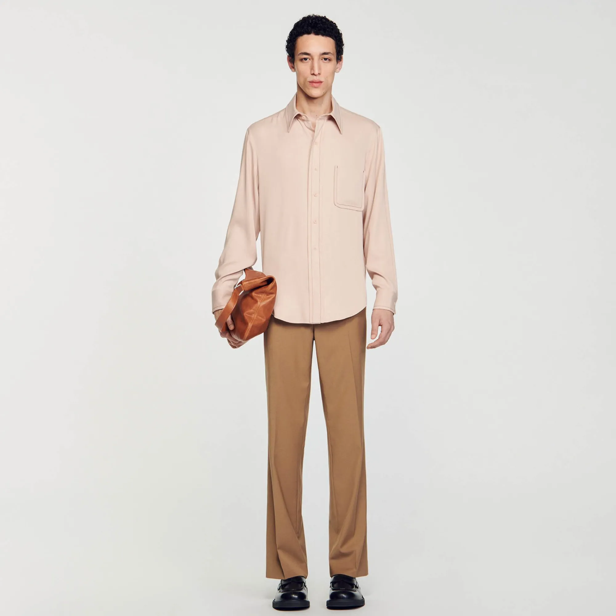 Homem Sandro Paris Camisa Fluida