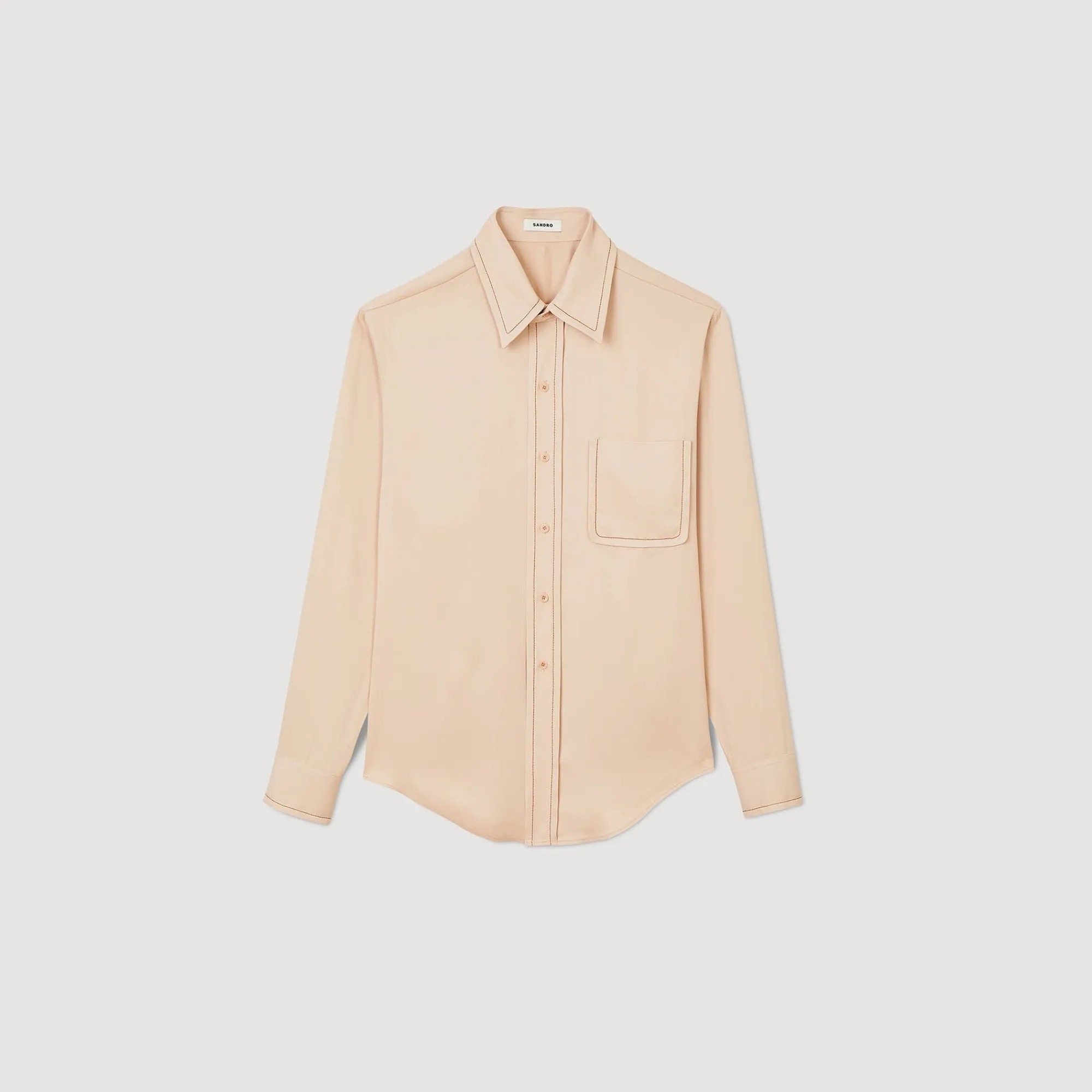 Homem Sandro Paris Camisa Fluida