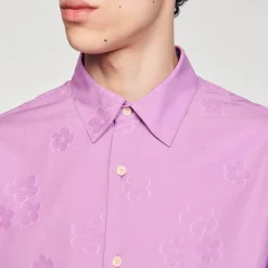 Homem Sandro Paris Camisa Grande Em Jacquard