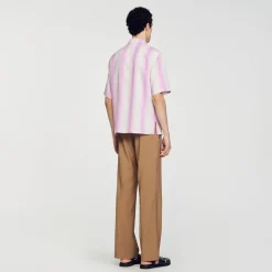 Homem Sandro Paris Camisa Listrada