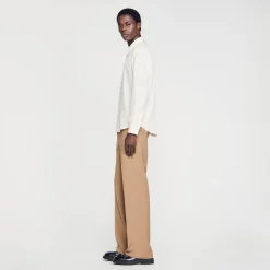 Homem Sandro Paris Camisa Plissada Fluida