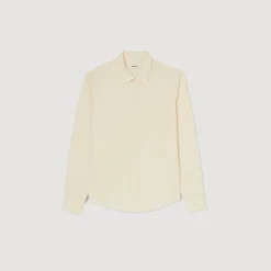 Homem Sandro Paris Camisa Plissada Fluida