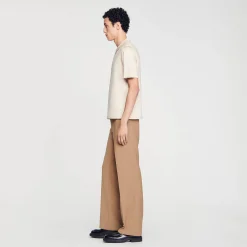 Homem Sandro Paris Camisa Polo De Malha Com Gola Com Ziper