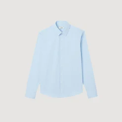 Homem Sandro Paris Camisa Slim Fit De Algodao Stretch