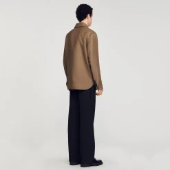 Homem Sandro Paris Camiseta Abotoada