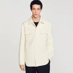 Homem Sandro Paris Camiseta Abotoada