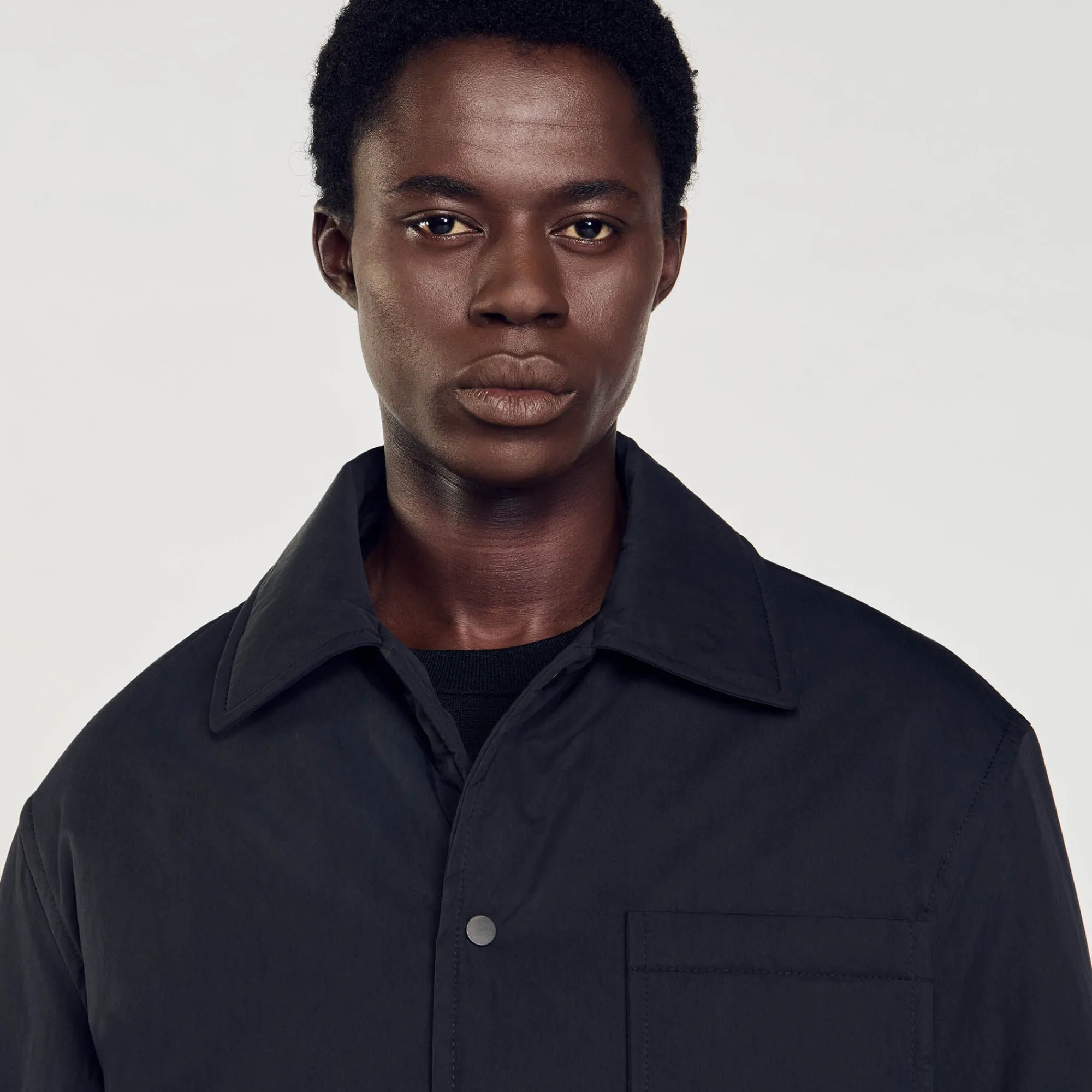 Homem Sandro Paris Camiseta Acolchoada