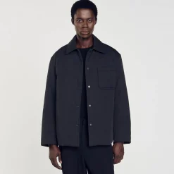 Homem Sandro Paris Camiseta Acolchoada