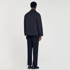 Homem Sandro Paris Camiseta Acolchoada