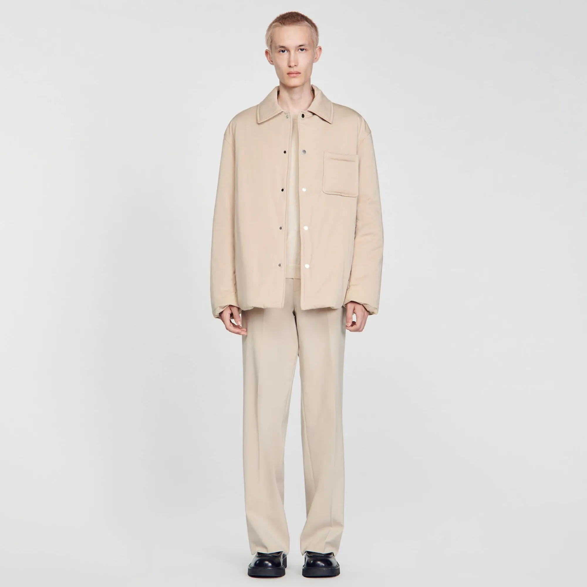 Homem Sandro Paris Camiseta Acolchoada