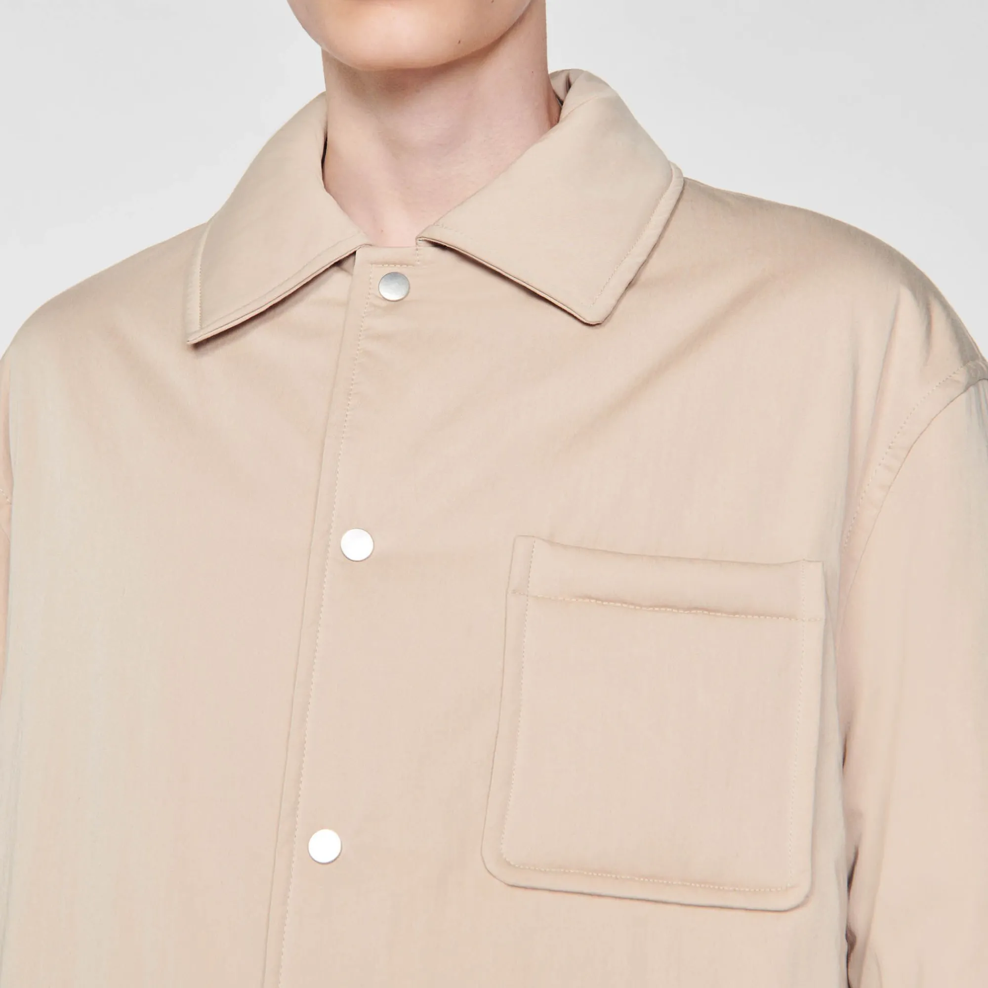 Homem Sandro Paris Camiseta Acolchoada