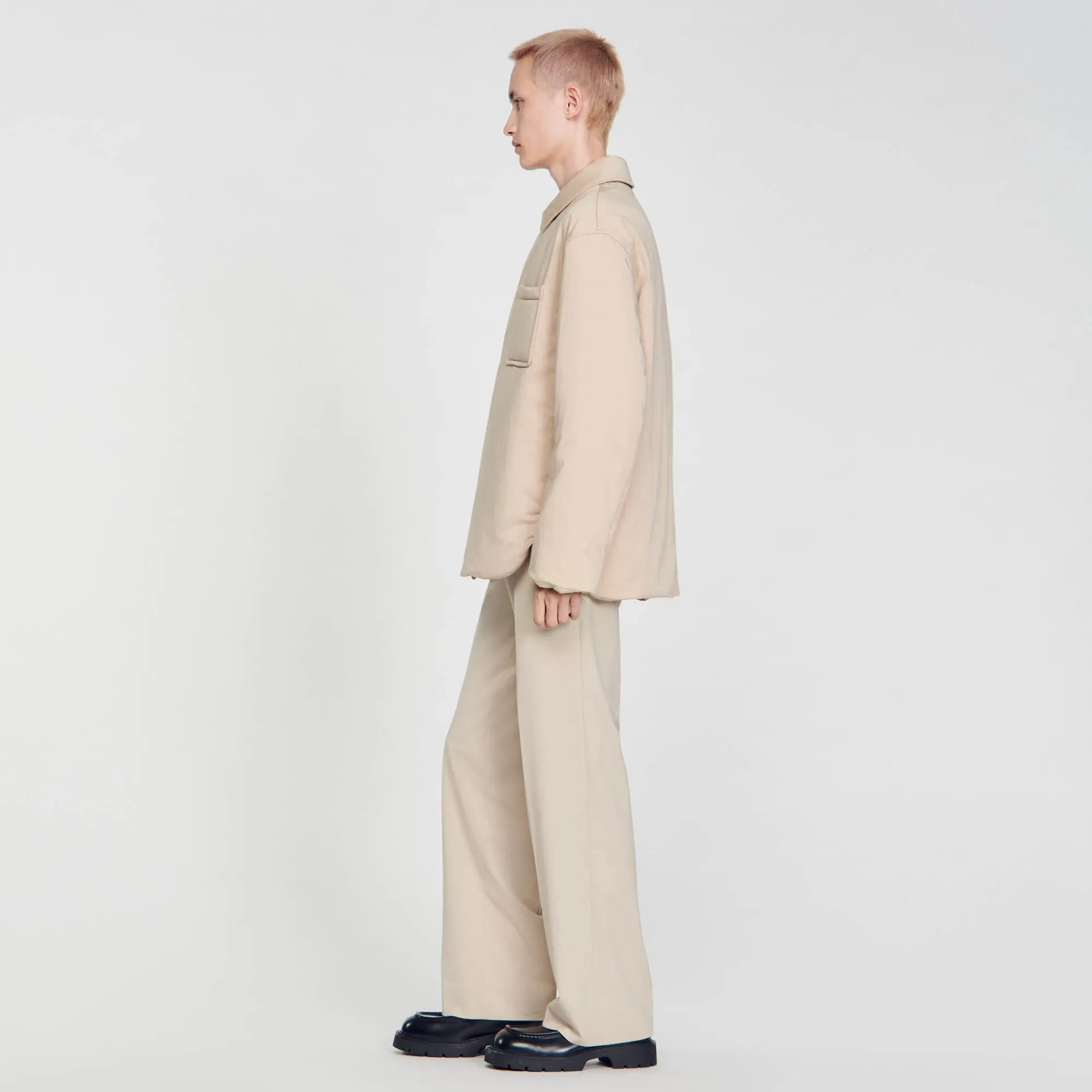 Homem Sandro Paris Camiseta Acolchoada