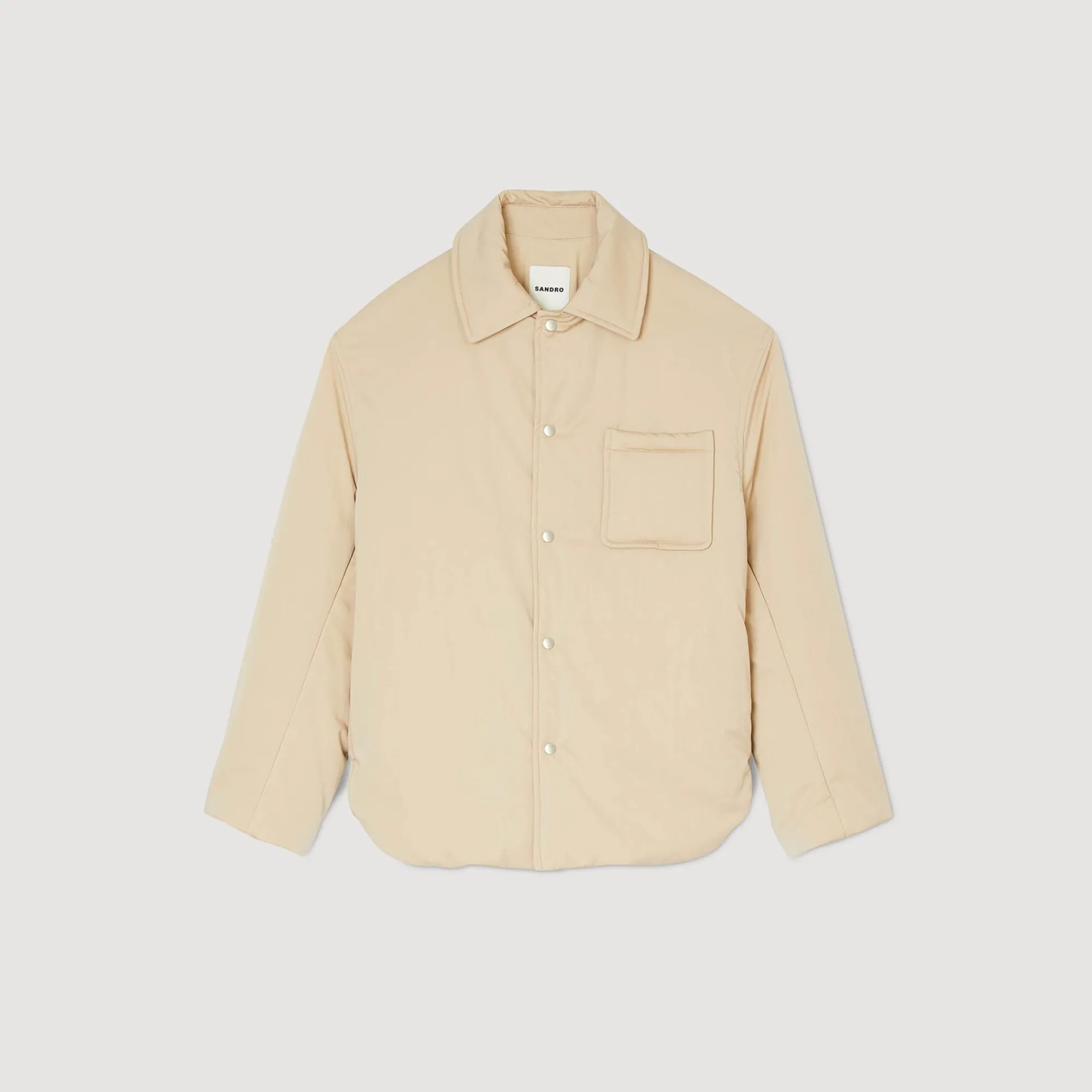 Homem Sandro Paris Camiseta Acolchoada