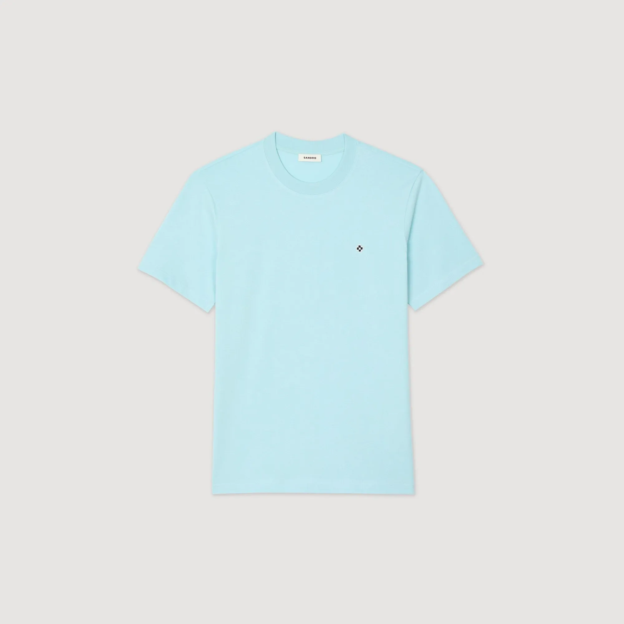 Homem Sandro Paris Camiseta Com Patch Cruzado Quadrado