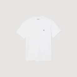 Homem Sandro Paris Camiseta Com Patch Cruzado Quadrado