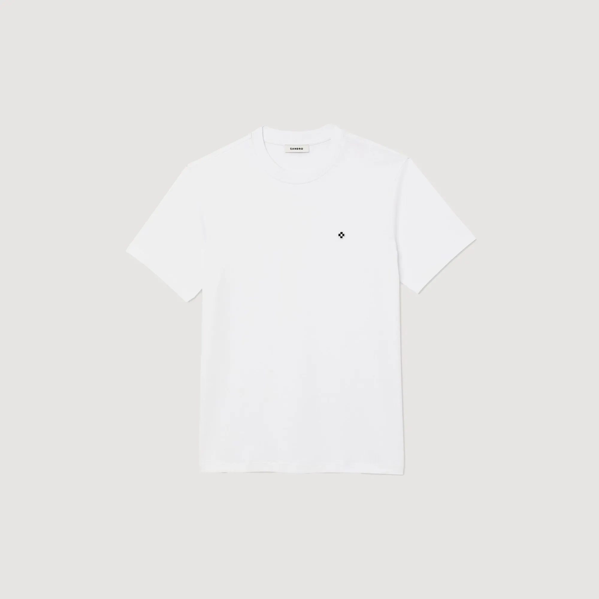 Homem Sandro Paris Camiseta Com Patch Cruzado Quadrado