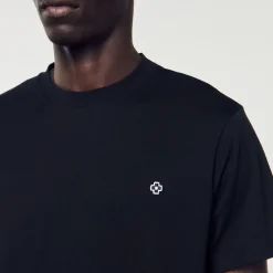 Homem Sandro Paris Camiseta Com Patch Cruzado Quadrado