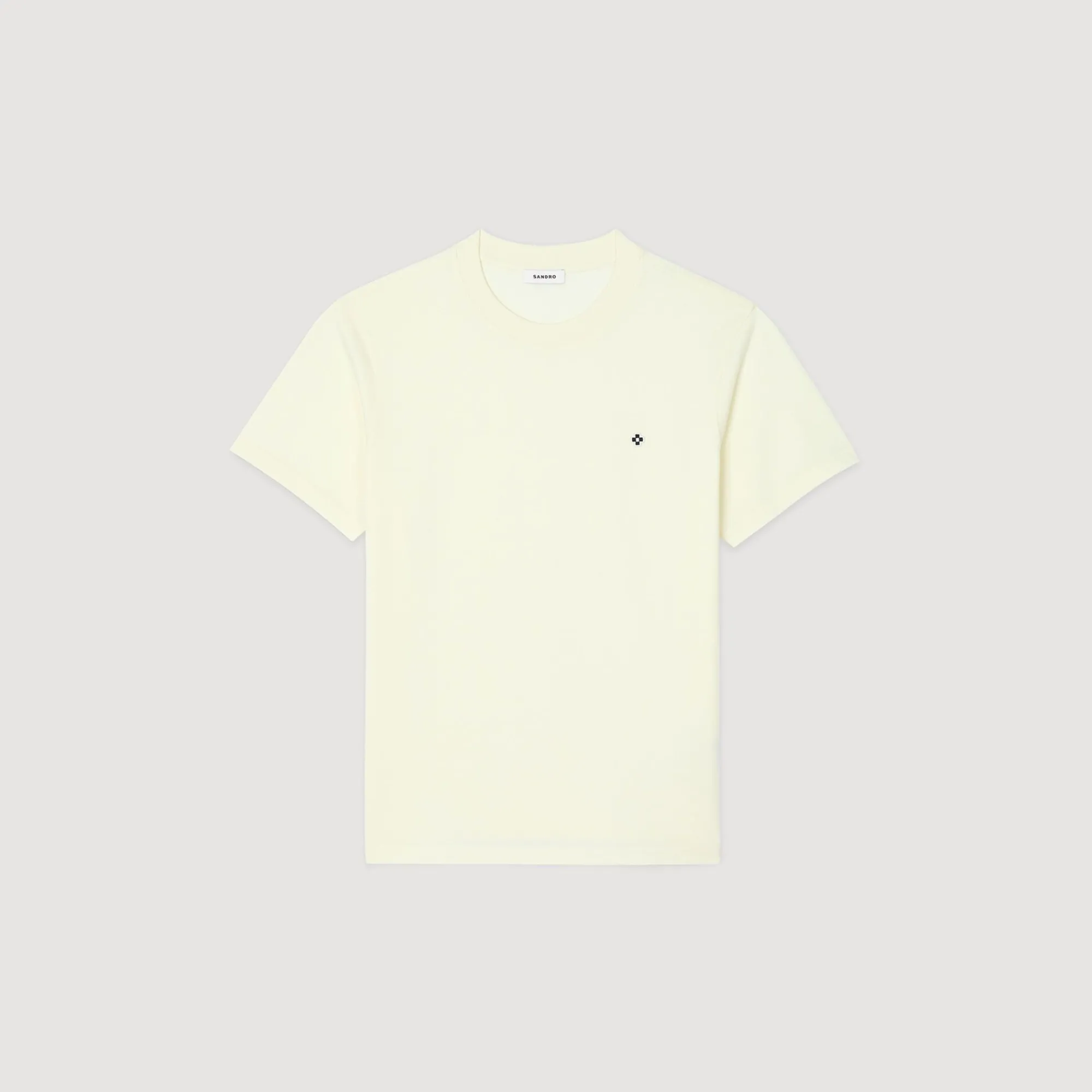 Homem Sandro Paris Camiseta Com Patch Cruzado Quadrado