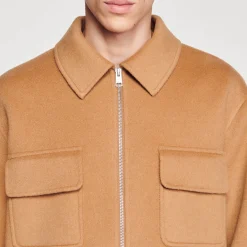 Homem Sandro Paris Camiseta Com Ziper