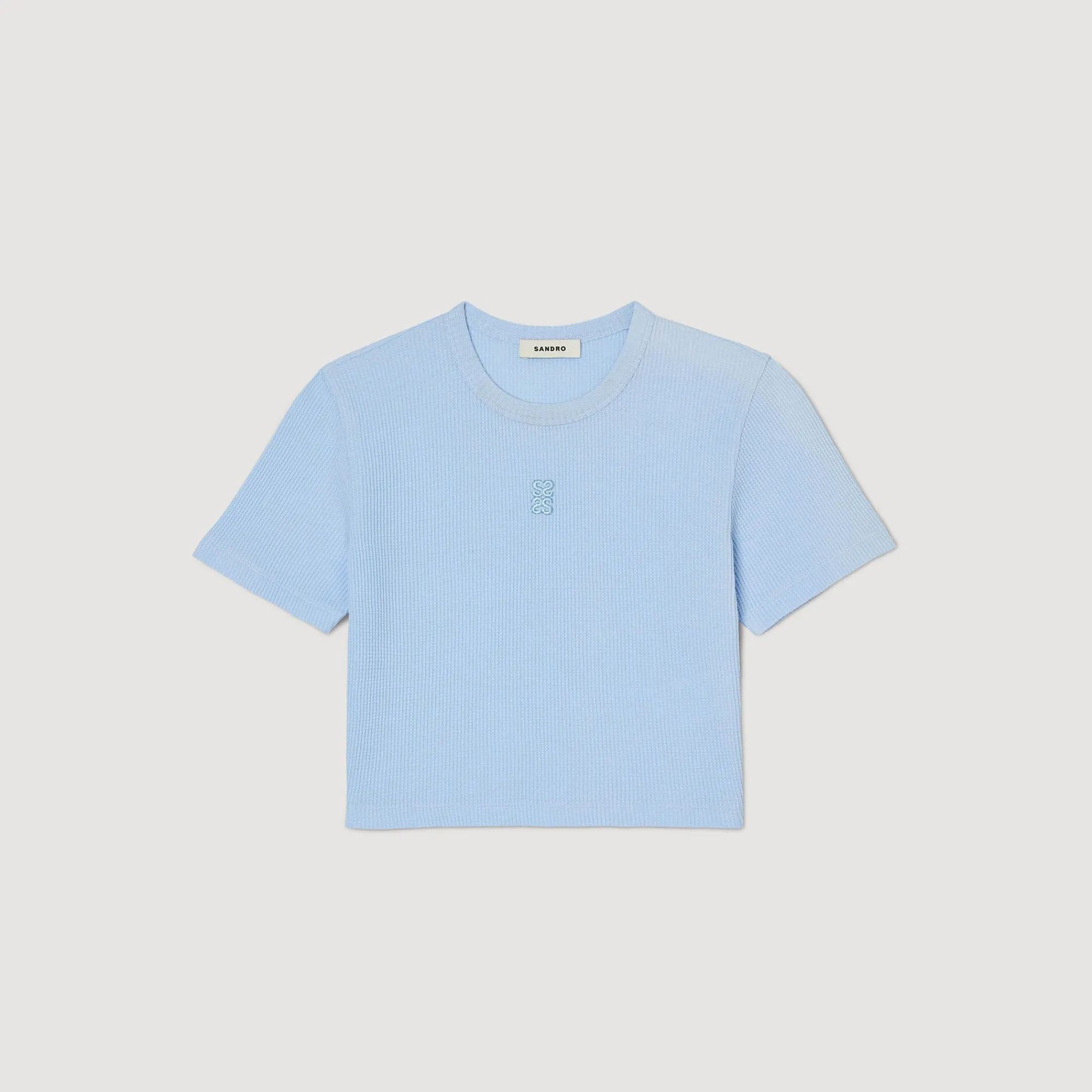 Mulheres Sandro Paris Camiseta Curta