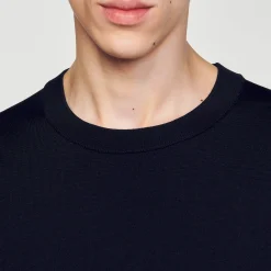 Homem Sandro Paris Camiseta De Malha