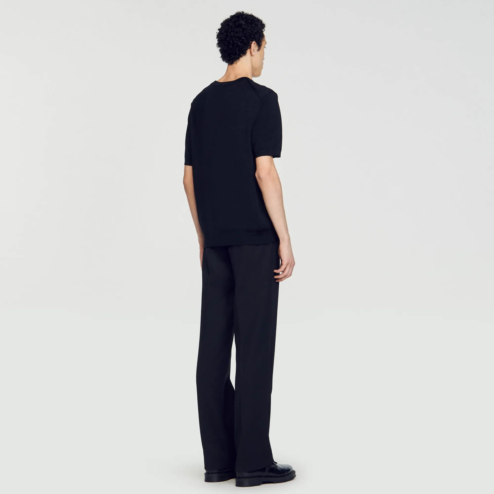 Homem Sandro Paris Camiseta De Malha