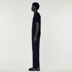 Homem Sandro Paris Camiseta De Malha