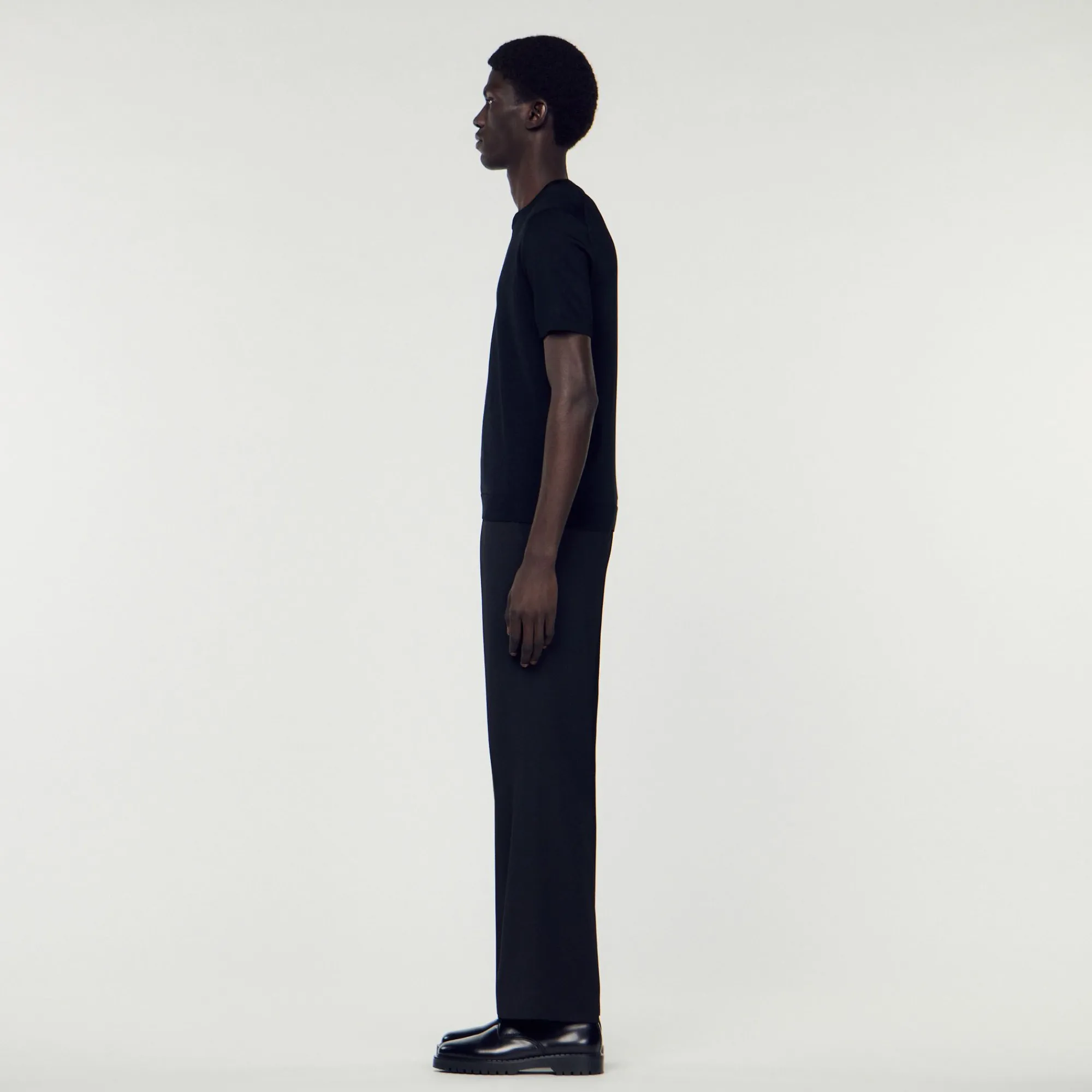 Homem Sandro Paris Camiseta De Malha