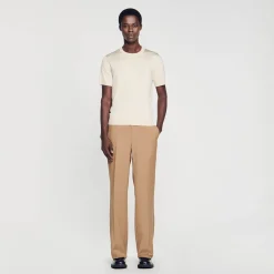 Homem Sandro Paris Camiseta De Malha