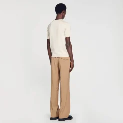 Homem Sandro Paris Camiseta De Malha