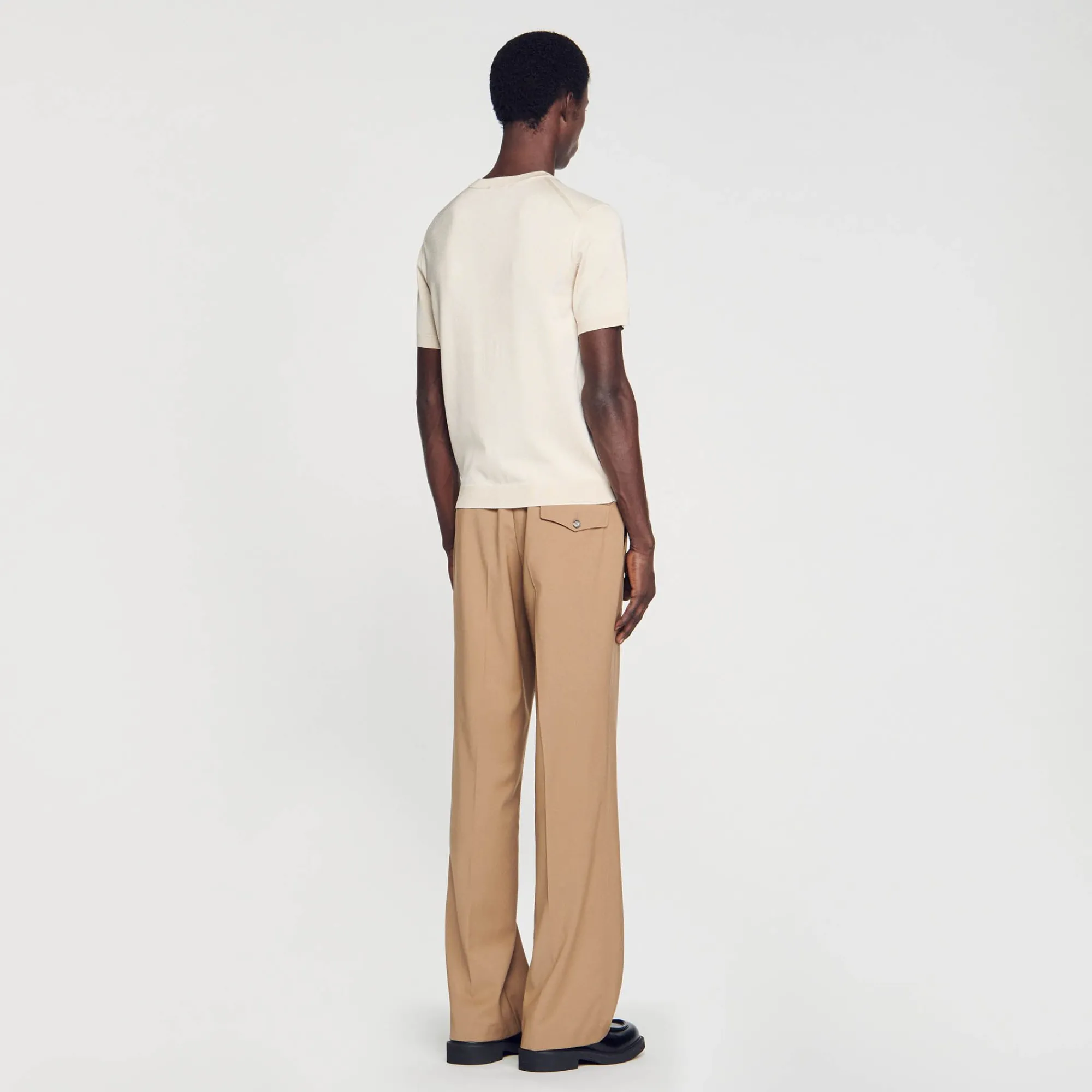 Homem Sandro Paris Camiseta De Malha