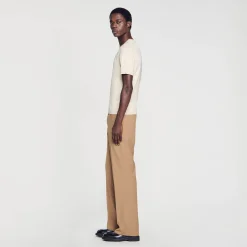 Homem Sandro Paris Camiseta De Malha