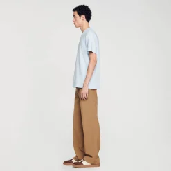 Homem Sandro Paris Camiseta De Manga Curta