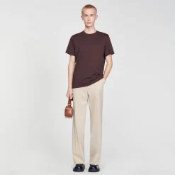 Homem Sandro Paris Camiseta De Manga Curta