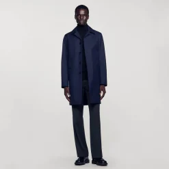 Homem Sandro Paris Capa De Chuva Em Tecido Tecnico