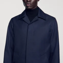 Homem Sandro Paris Capa De Chuva Em Tecido Tecnico