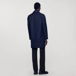 Homem Sandro Paris Capa De Chuva Em Tecido Tecnico