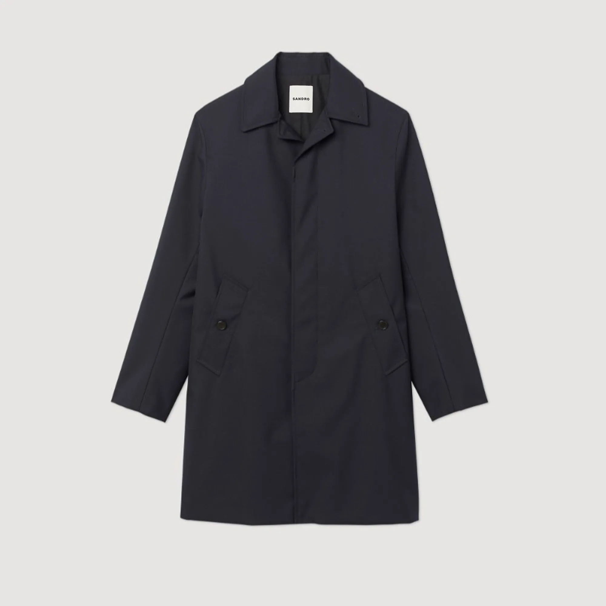 Homem Sandro Paris Capa De Chuva Em Tecido Tecnico