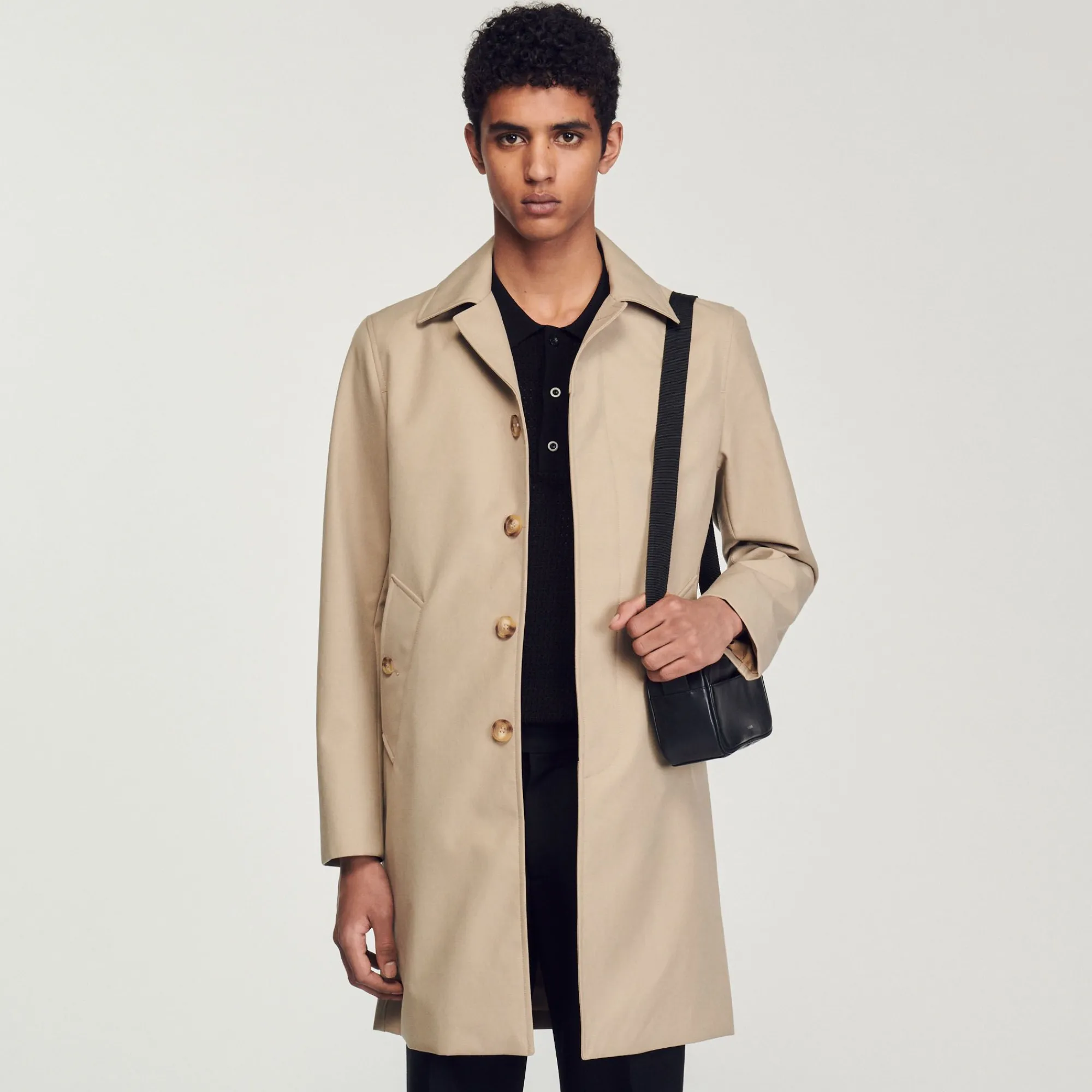 Homem Sandro Paris Capa De Chuva Reta