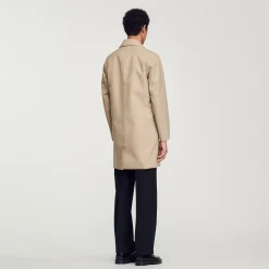 Homem Sandro Paris Capa De Chuva Reta