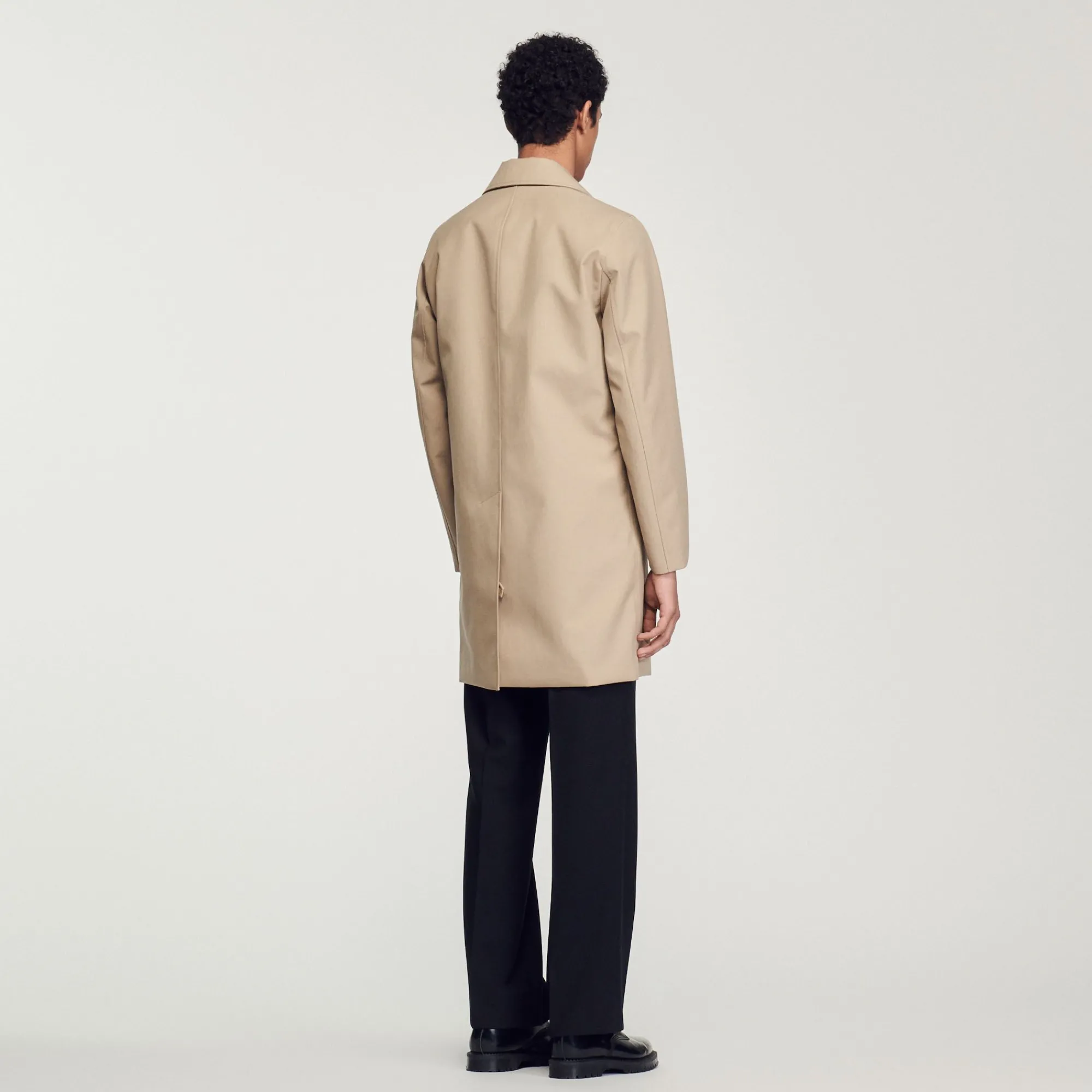 Homem Sandro Paris Capa De Chuva Reta